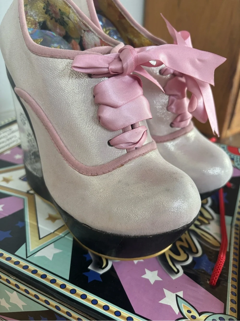 Irregular Choice Ballerina Glissade Heels in Pink
